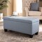 Baxton Studio Fera Light Blue Upholstered Storage Ottoman 154-9275 - alternate 8